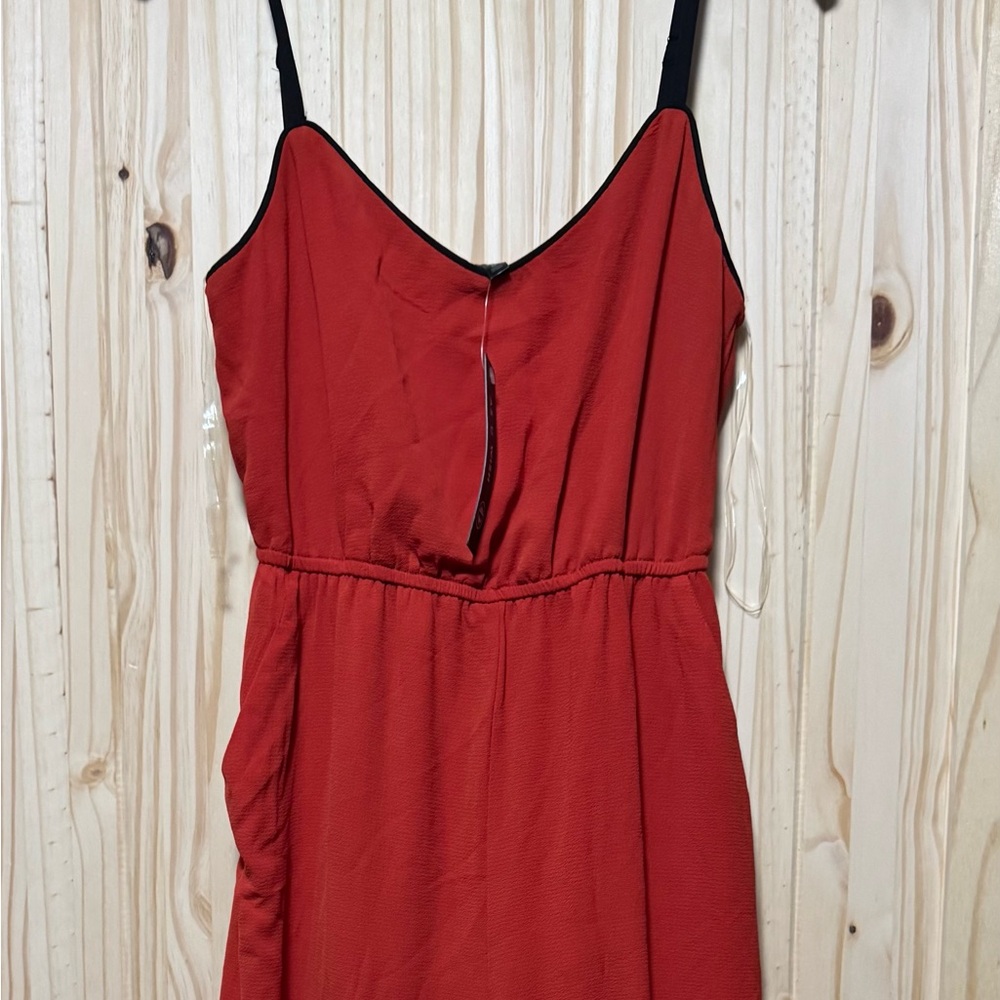 Women’s Medium As U Wish Red Romper NWT